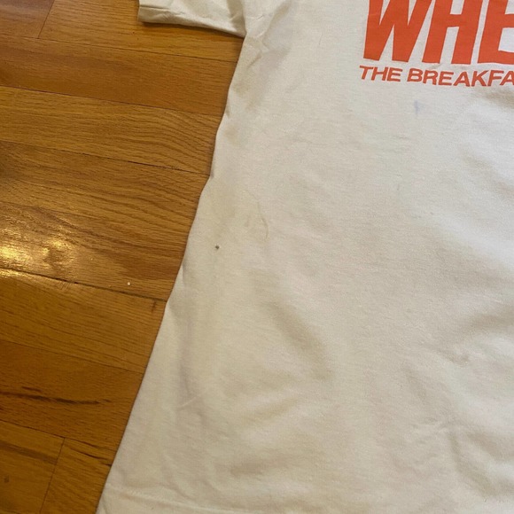 Vtg. Wheaties Sz XL T-Shirt Fruit of the Loom Made in USA White 100% Cotton - Picture 4 of 8